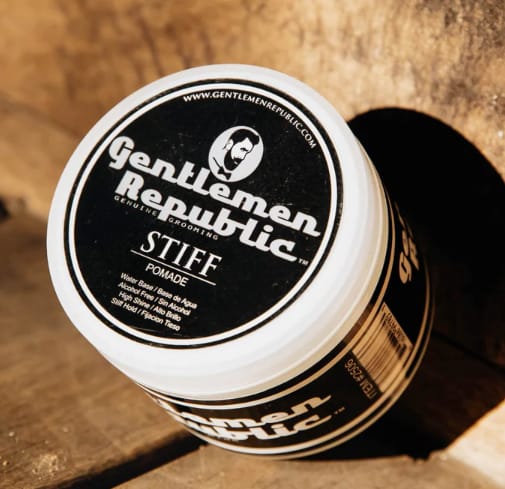 Gentlemen Republic Stiff Hair Pomade – 8 oz